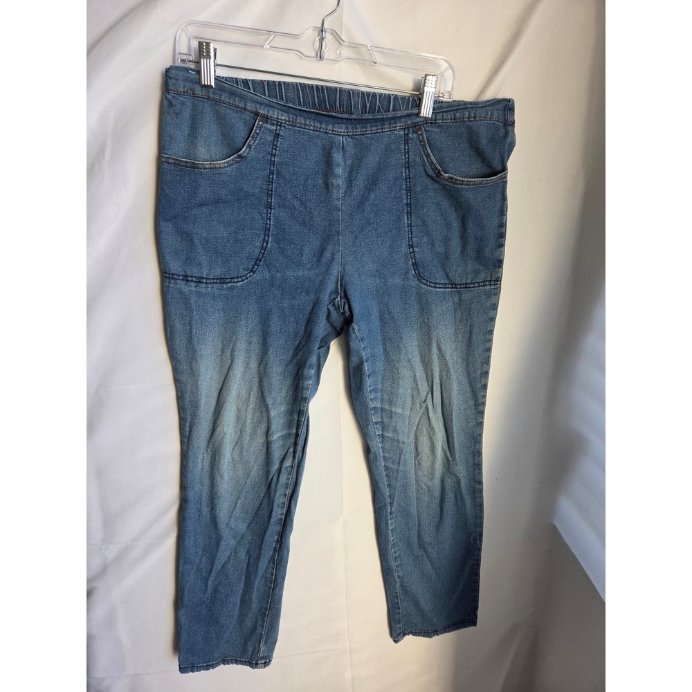 White Stag Jeans Men Petite Blue Medium Wash Regular Mid Straight